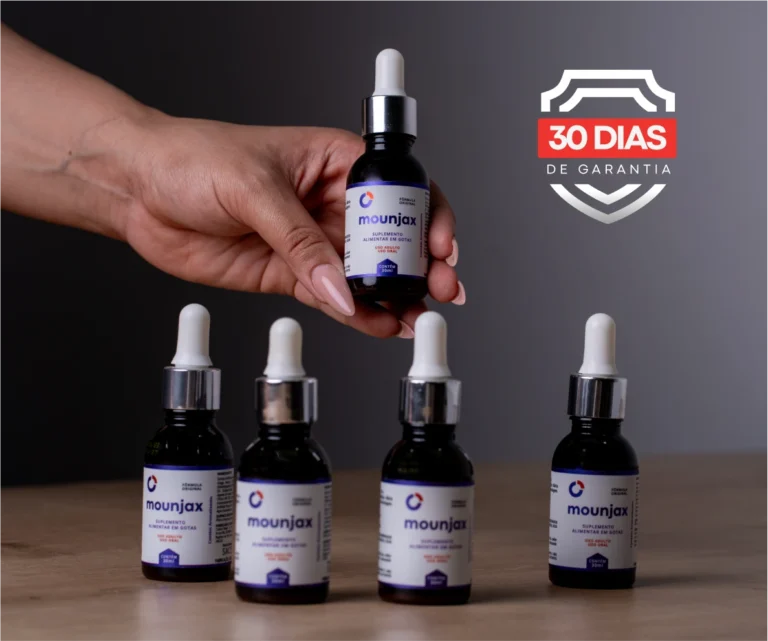Material comercial da garantia anunciada para Mounjax